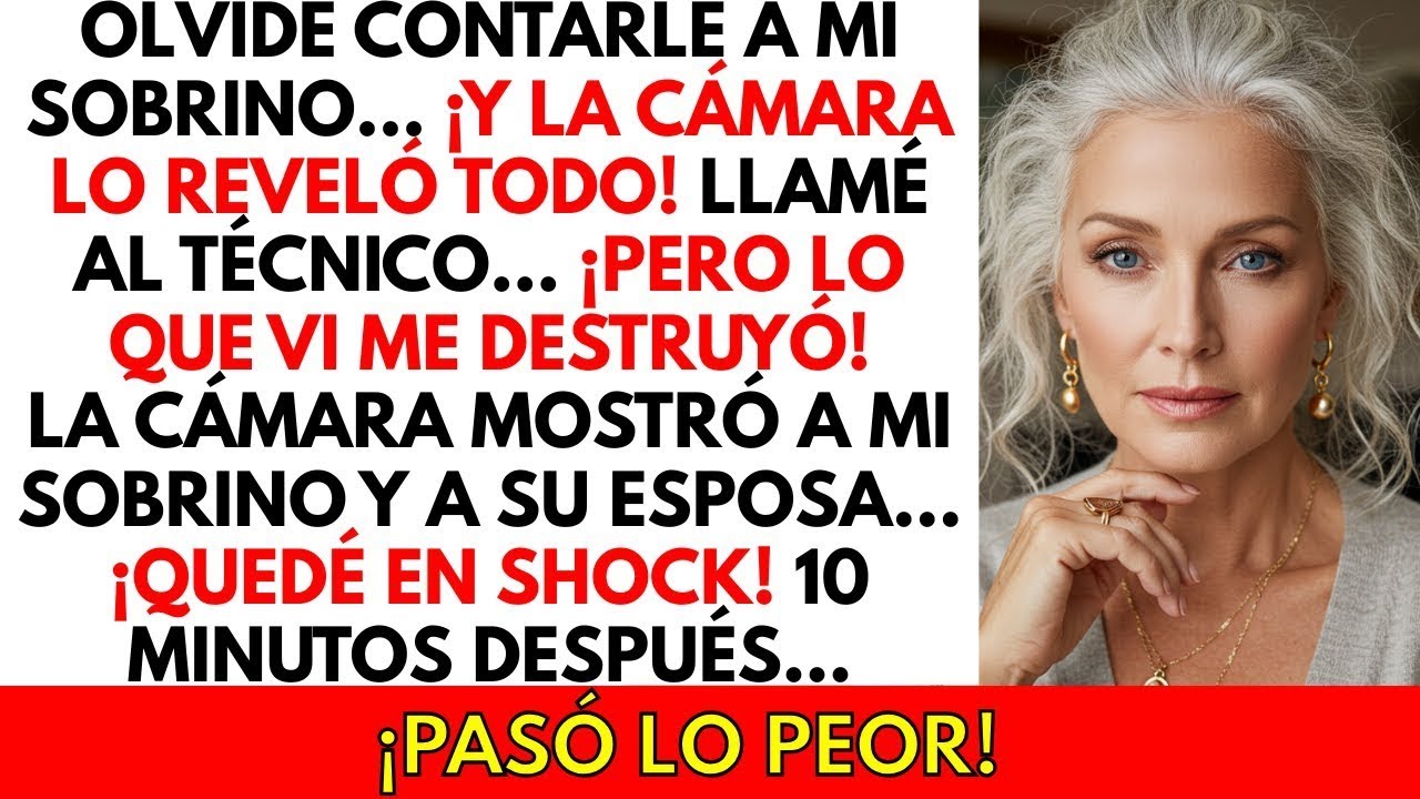 Olvidé avisarle a mi sobrino que la cámara ya estaba funcionando  Cuando revisé, me quedé paraliza