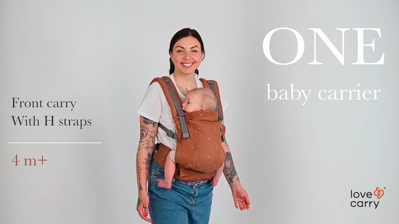 Love&Carry ONE baby carrier. Front carry H straps (4-24 m)