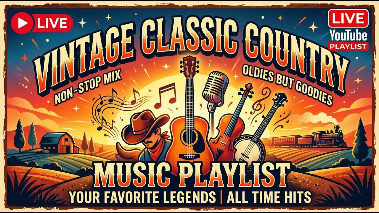 Classic country music mix playlist full album that feels beautifully calm