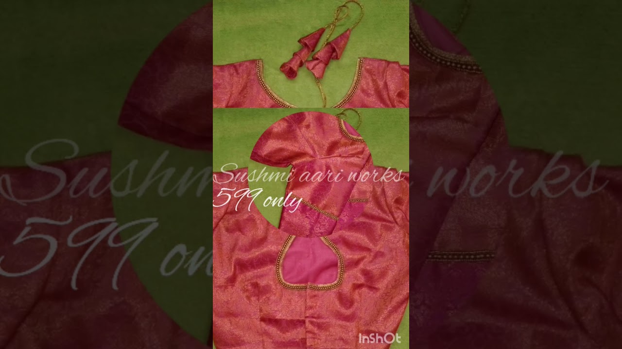 simple aari works blouse design only 599/-
