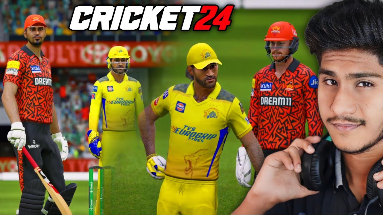 🔥 ANOTHER HIGH SCORING THRILLER ( CSK vs SRH) | CRICKET 24 GAMEPLAY