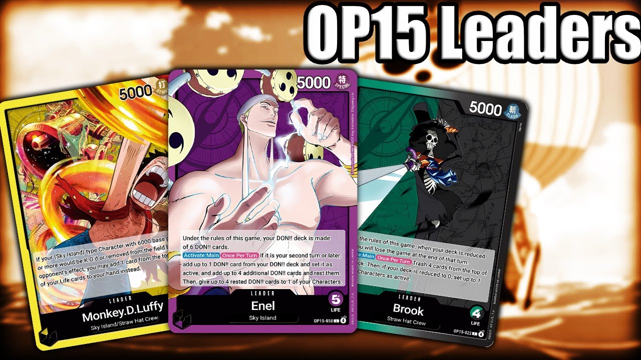 The OP15 Leaders are Here! Most Unique Set Yet?