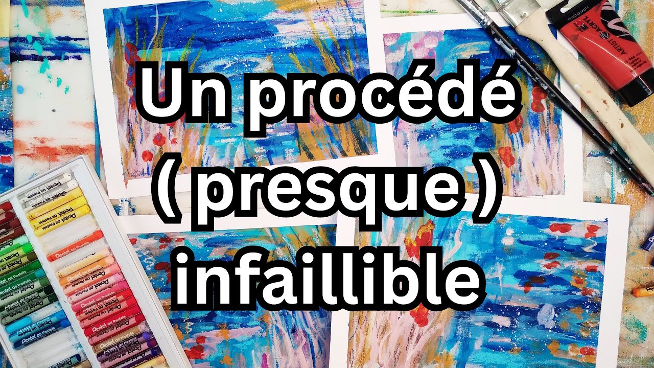 Apprendre à peindre pour tous! Leçon 27: Peindre 4 images en série avec ma méthode des 3 variations.