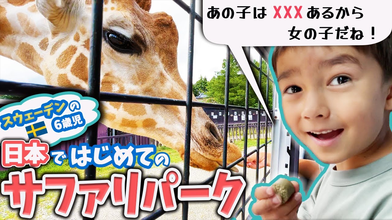 「その言葉知ってたの…？」日本人パパがびっくり！ 北欧育ち息子くんの成長を感じた、日本のサファリパーク初体験！【ふたりぱぱvlog】(Eng:sub)