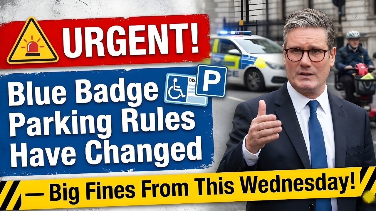 🚨 URGENT! Blue Badge Parking Rules Have Changed &mdash; Big Fines From This Wednesday!
