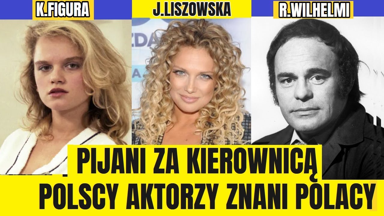 PIJANI ZA KIEROWNICĄ POLSCY AKTORZY AKTORKI ZNANI POLACY