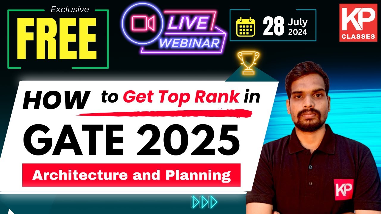 How to Get Top Rank in GATE 2025 | Architecture and Planning | #gate2025