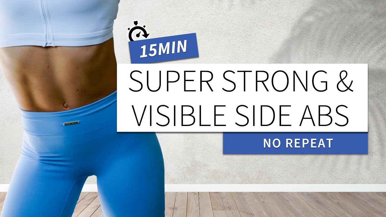 Super strong & visible side abs - ab lines / oblique workout - super intense - No Repeat !