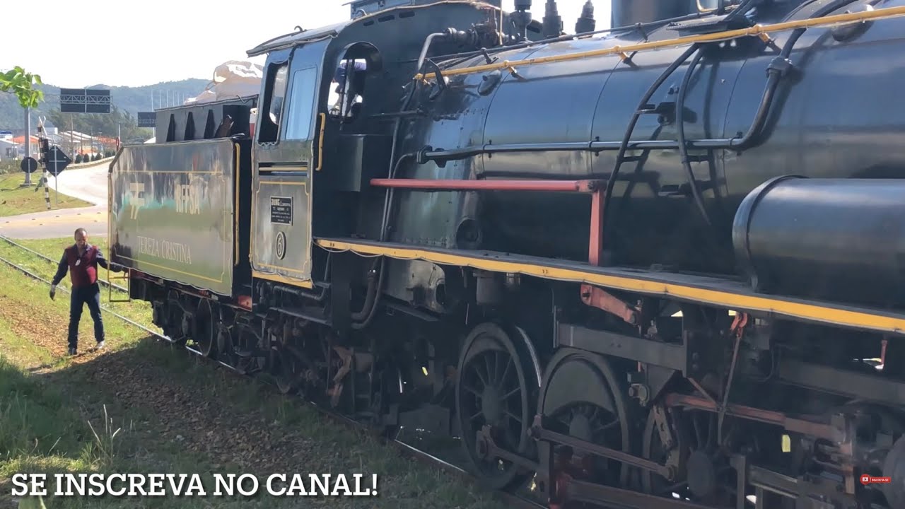 Passeio de Trem com Locomotiva a Vapor em Tubarão-SC (Parte 4 última)