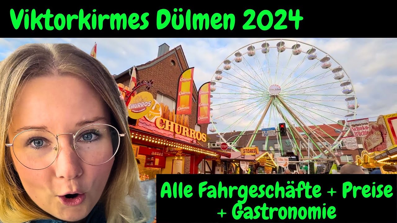 Viktorkirmes Dülmen 2024 / Alle Fahrgeschäfte + Preise + Gastronomie / Vlog / Solar Wheel / Kirmes /
