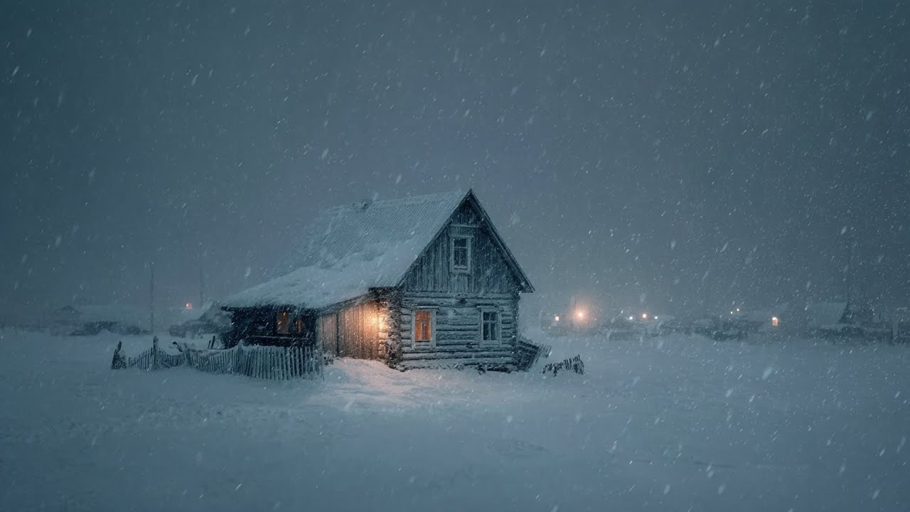 Heavy Snowfall & Freezing Breeze ❄️🌬️ | Powerful Blizzard Sounds for Deep Sleep & Relaxation