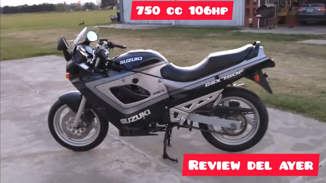 SUZUKI GSX 750 F  LA KATANA 750 REVIEW DEL AYER