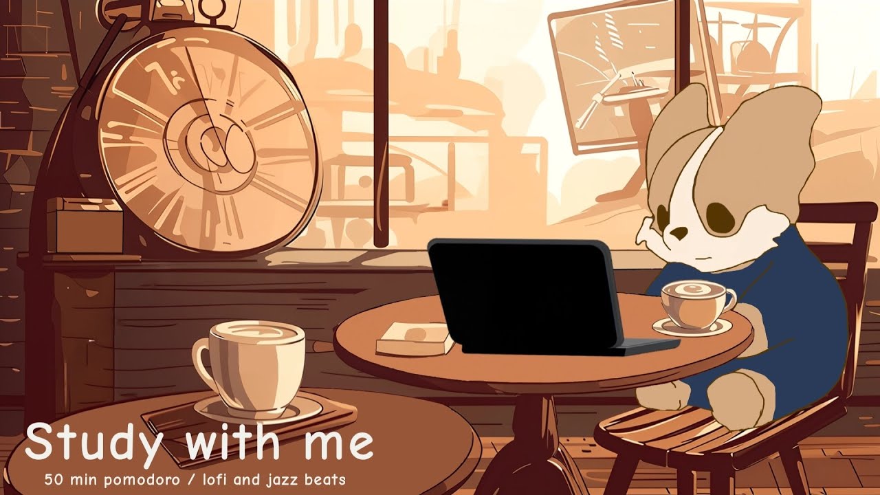 Study with me | (2-hr) 50-min pomodoro