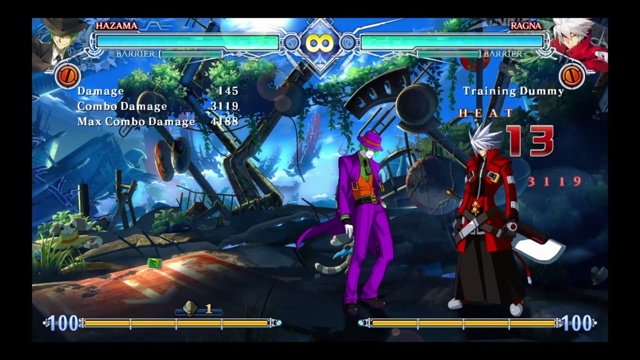Blazblue Central Fiction 2.0 Hazama combos