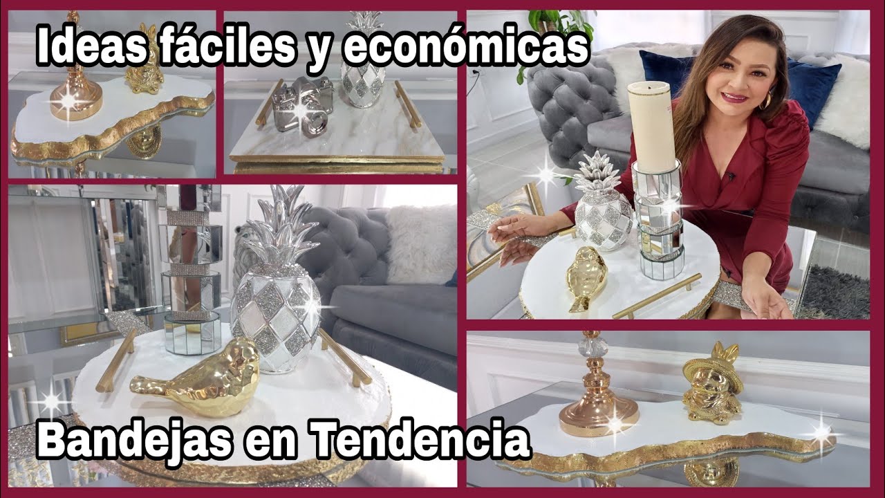 3 IDEAS PARA HACER BANDEJAS EN TENDENCIAS/AHORRE DINERO