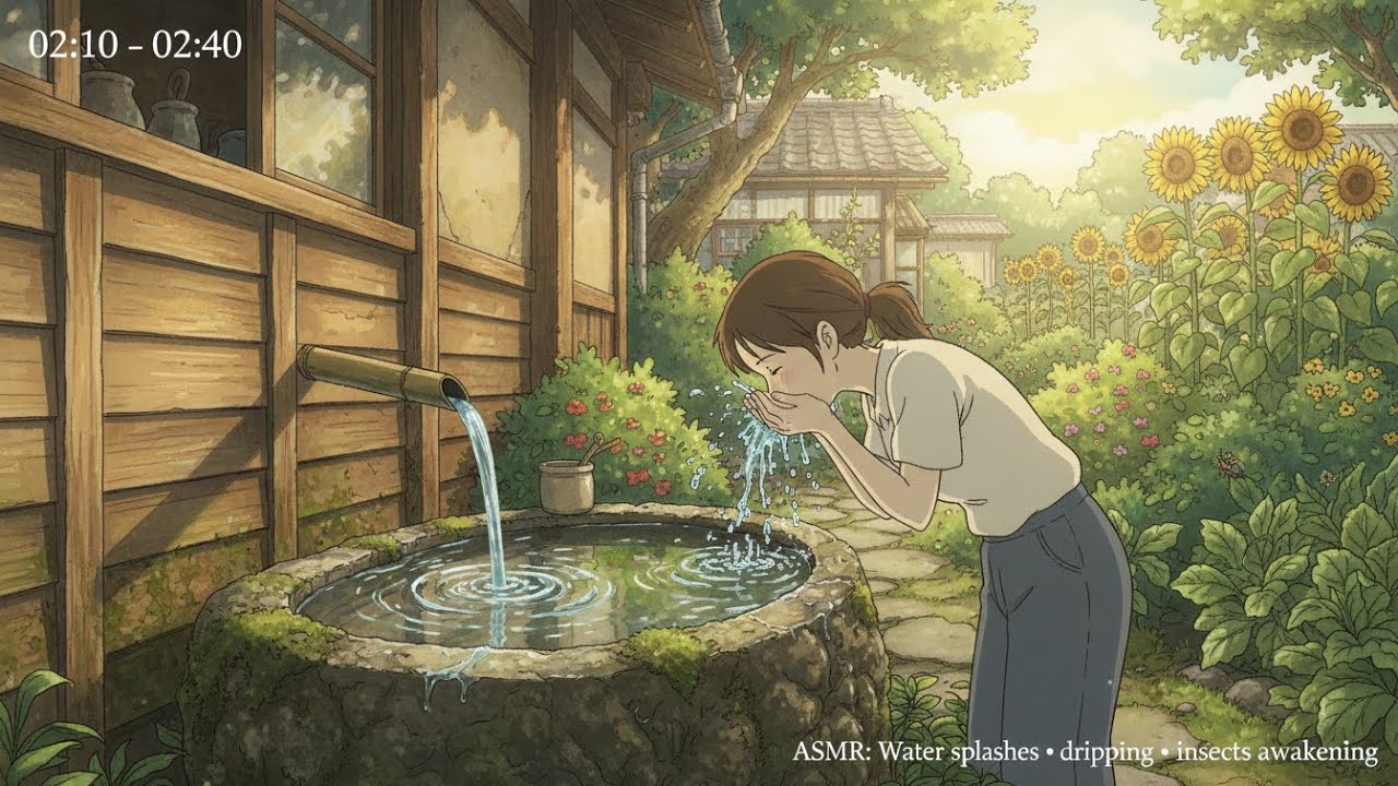 🍂 Ghibli ASMR Farm Life | 🐄 Milking &  Butter Making🧈#GhibliASMR #FarmLife #RelaxingAnimation