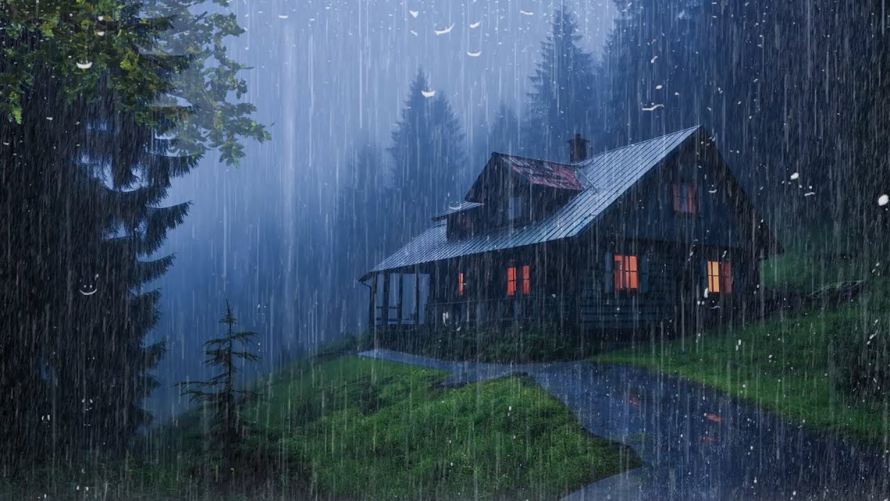 Perfect Rain Sounds For Sleeping And Relaxing - Rain And Thunder Sounds For Deep Sleep, Study, ASMR
