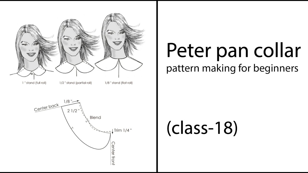 peter pan collar / class-18 / step by step tutorial/ pattern making for beginners