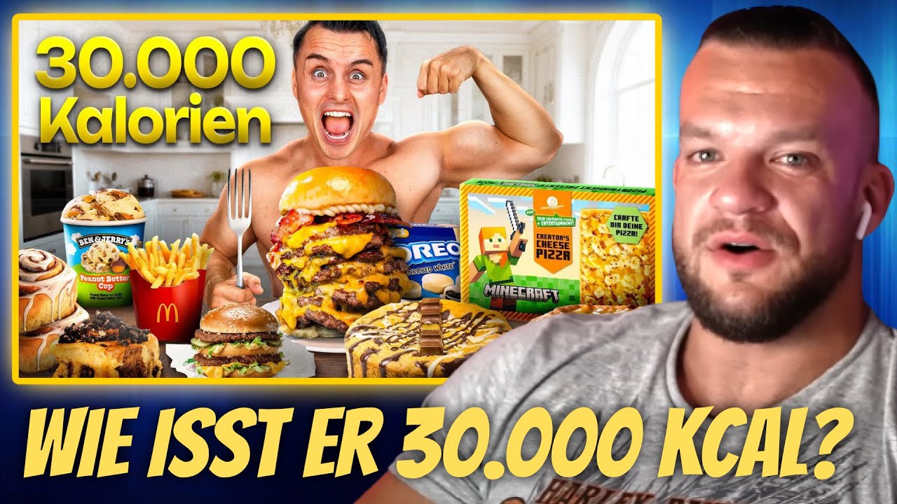 Ich würde kotzen.. The Franklin isst 30.000Kcal in 24h Stunden! William Niewiara Live Reaktion