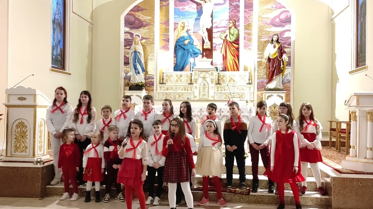 Copiii parohiei romano-catolice Răchiteni Ziua Mamei 8 Martie 2023