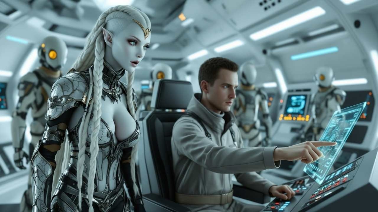 I Started the Ship That Only Works with Royal DNA, and the Alien Woman and Soldiers Froze