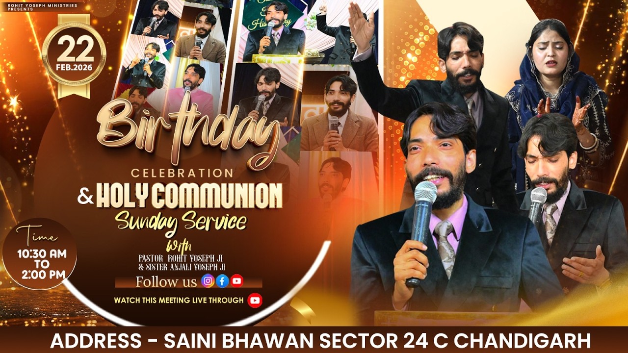 𝐂𝐄𝐋𝐄𝐁𝐑𝐀𝐓𝐈𝐍𝐆 𝐓𝐇𝐄 𝐌𝐀𝐍 𝐎𝐅 𝐆𝐎𝐃’𝐒 𝐁𝐈𝐑𝐓𝐇𝐃𝐀𝐘 & 𝐇𝐎𝐋𝐘 𝐂𝐎𝐌𝐌𝐔𝐍𝐈𝐎𝐍 𝐒𝐔𝐍𝐃𝐀𝐘 #live  𝐒𝐄𝐑𝐕𝐈𝐂𝐄