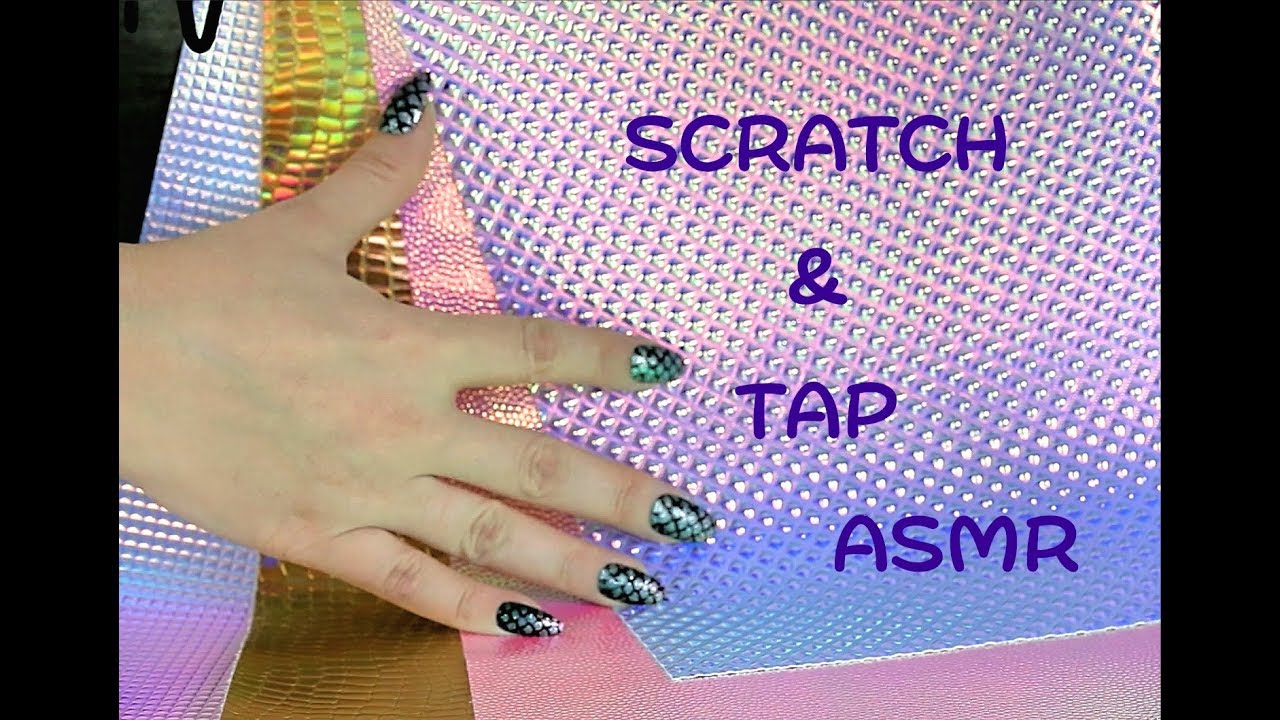🎧ASMR TEXTURED SHEETS TAP & SCRATCH / NO TALKING