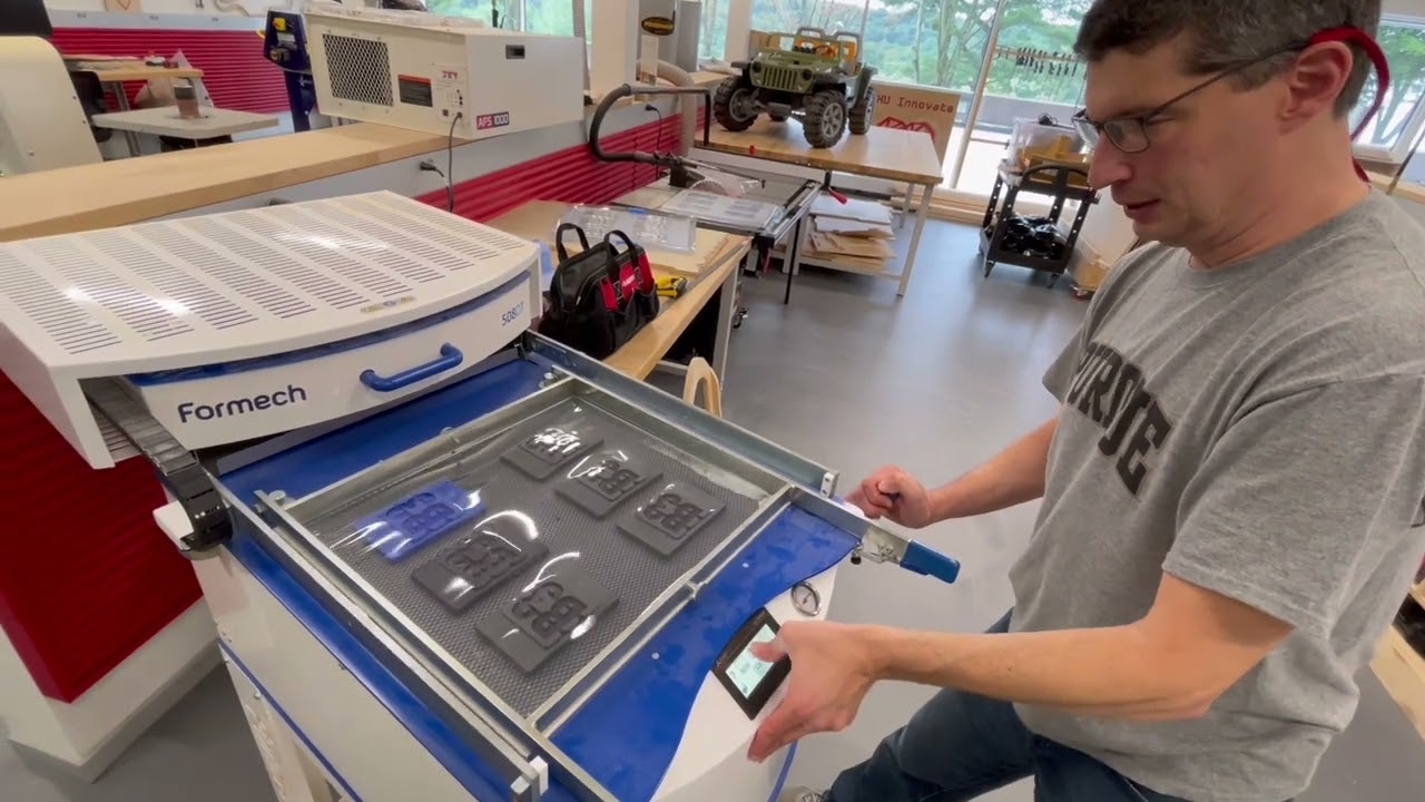 Making Chocolate Bar Molds On The FormTech