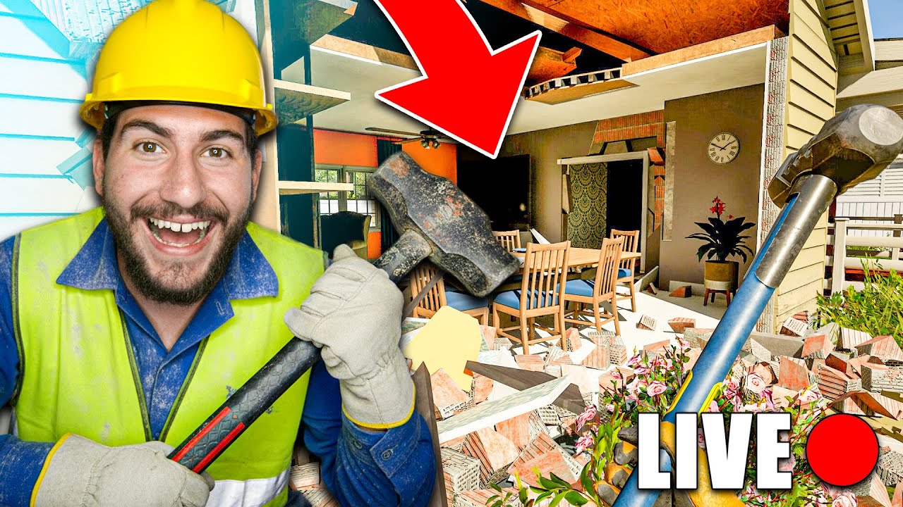 🔴Γκρεμίζουμε σπίτια παρέα! | Deconstruction Simulator Livestream