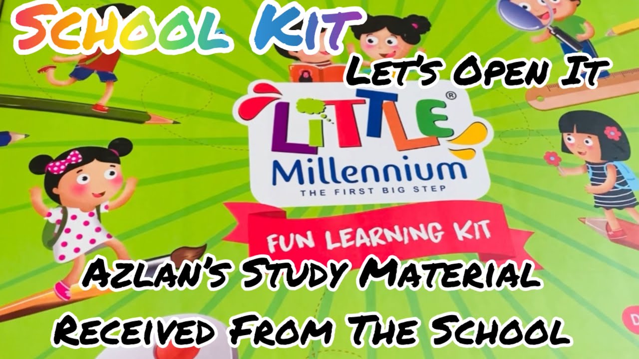 Little Millennium Developing Roots - School Kit Unboxing || Play Group || @Azlan16khan