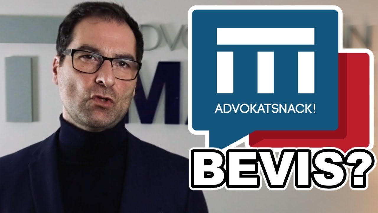 OSKYLDIG! NI BESTÄMDE - BEVISVÄRDERING - AVSNITT 40