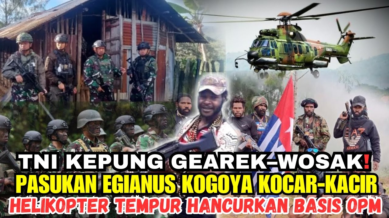 EKSKLUSIF! Operasi 3 Hari 3 Malam TNI Ratakan Markas OPM Nduga! Egianus Kogoya & pasukannya Kabur