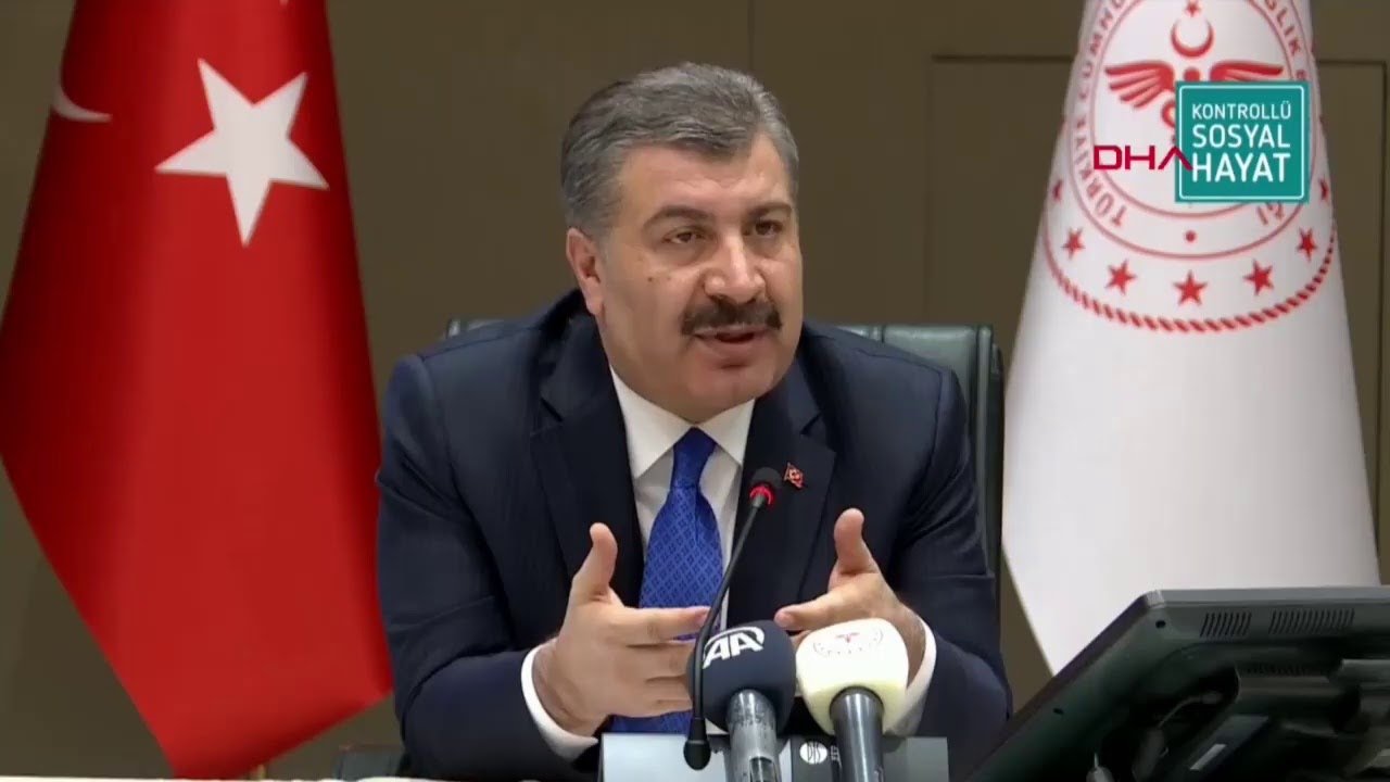 Sağlık Bakanı Fahrettin Koca, Bilim Kurulu Toplantısı'nın ardından açıklama yapıyor