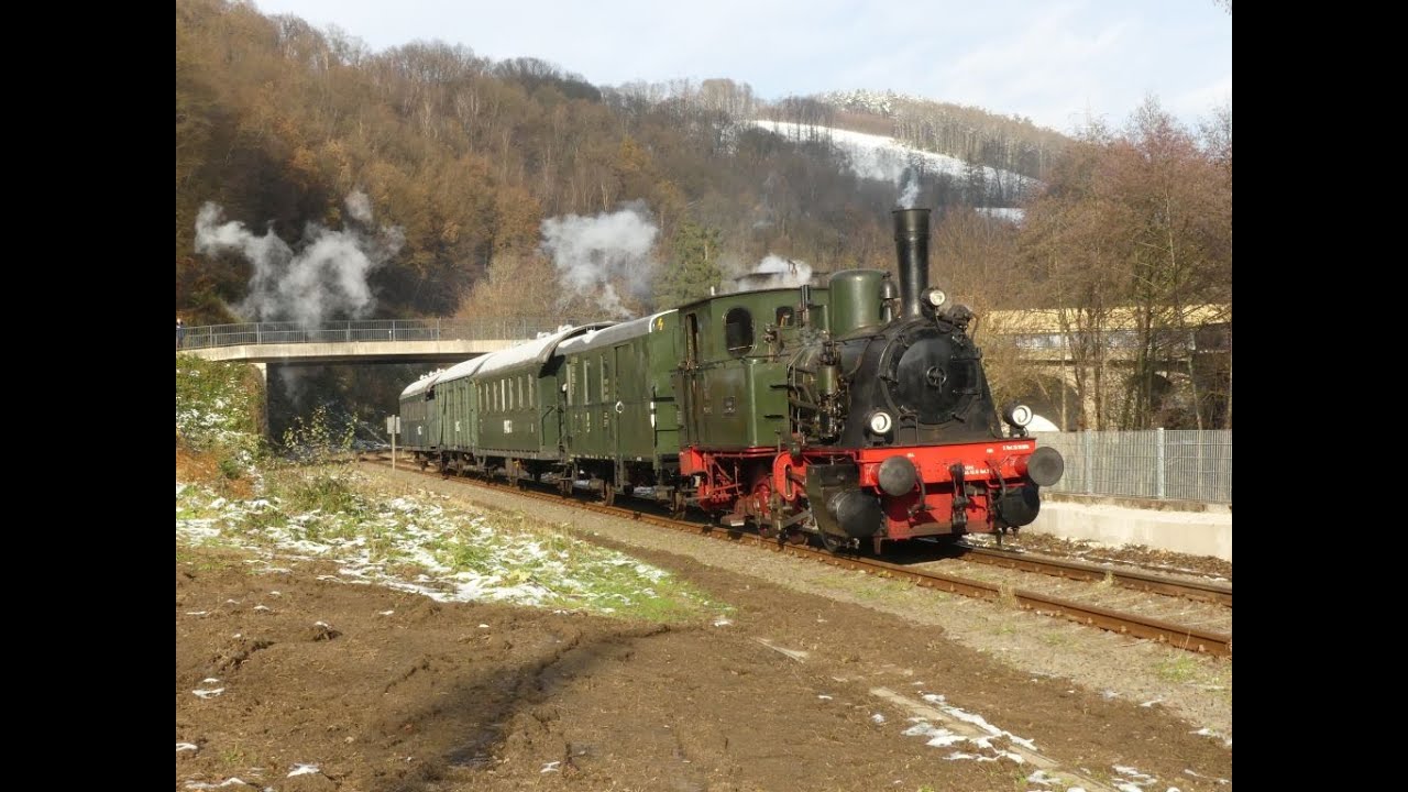 DE-51674 Wiehl Wiehltalbahn Dampfzug Bergischer Löwe im Jahr 2023