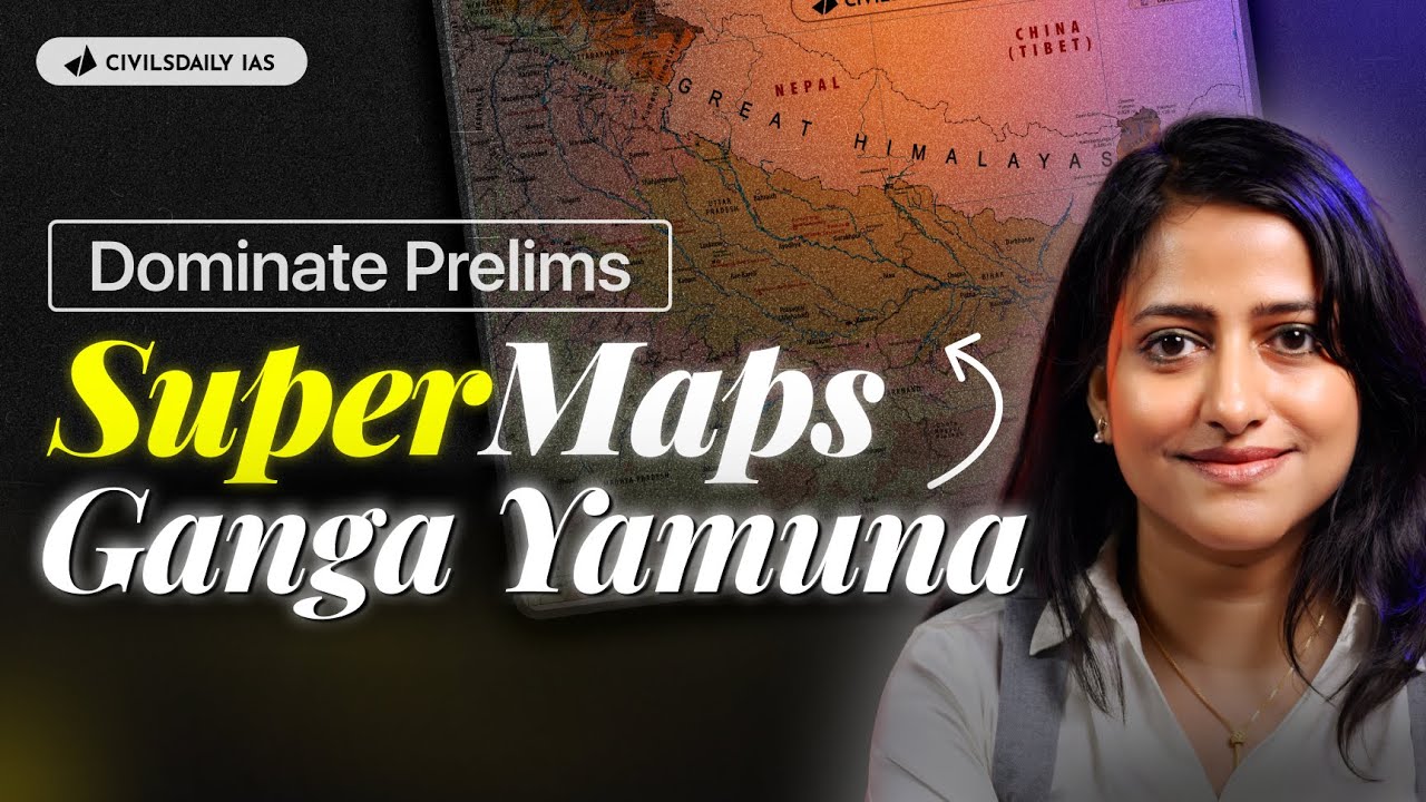 SuperMaps India: MAP 2 &ndash; Ganga & Yamuna Region (States Covered: Uttarakhand, UP, Bihar, West Bengal)