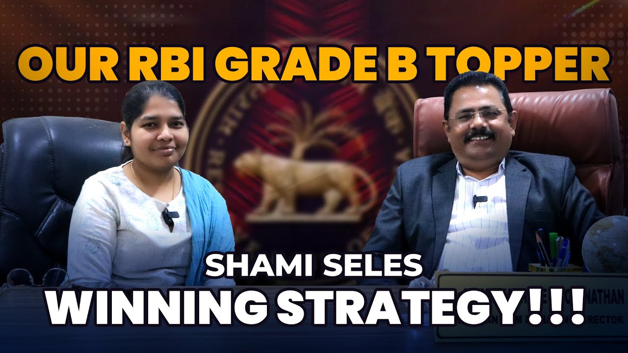 I cleared RBI Grade B Exam with UPSC Preparation | Ms.Shami Seles | Conversation with Mr.Boominathan
