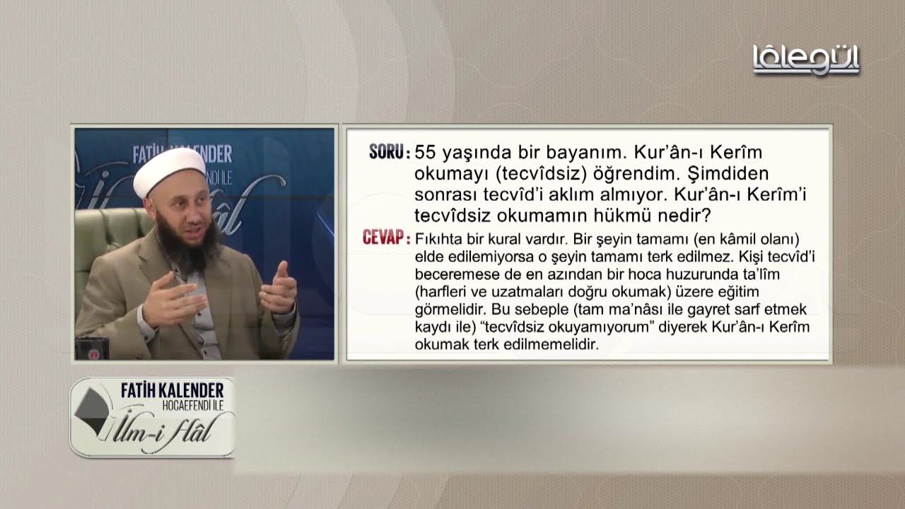 45-Kur'ân-ı Kerîm okumayı (tecvîdsiz) öğrendim. Kur'ân-ı Kerîm'i tecvîdsiz okumanın hükmü nedir?