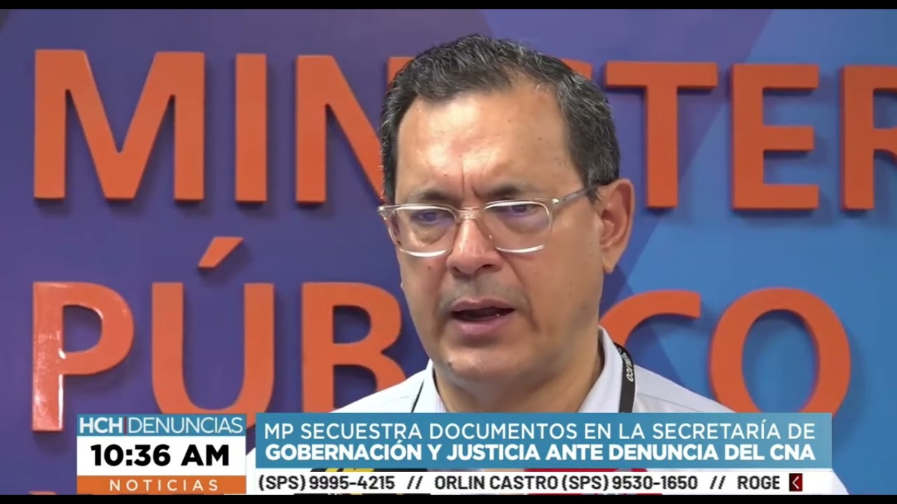 MP secuestra documentos en Gobernación tras denuncia del CNA sobre corrupción a través de ONGs