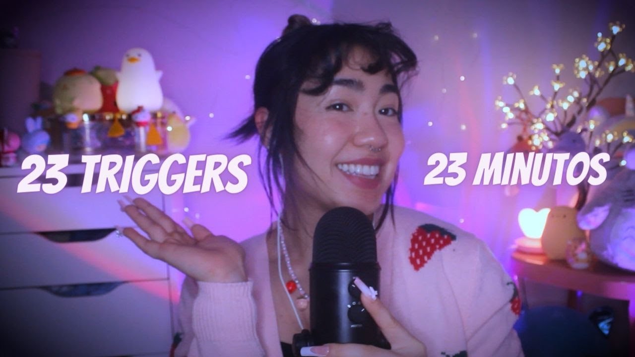 ASMR | 23 gatilhos de 2023 em 23 minutos (BANHO DE GATO, INAUD&Iacute;VEL, SONS DE BOCA E MAIS)