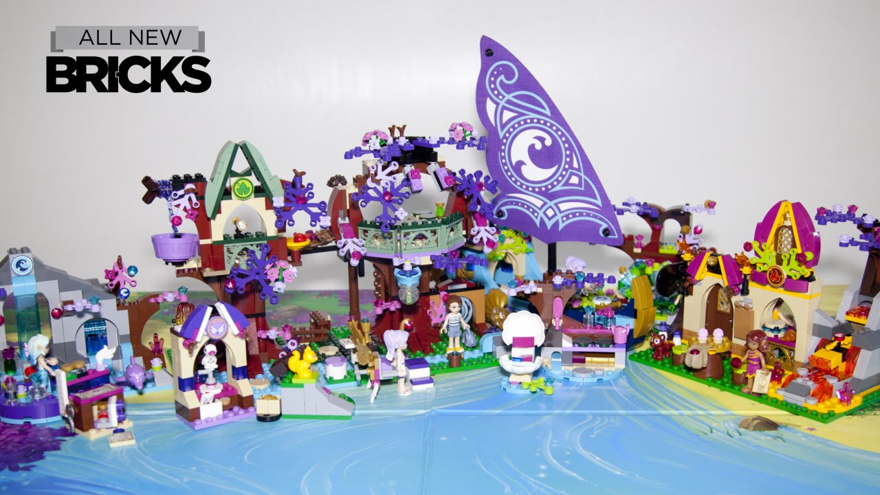 Lego Elves 41075 Treetop Hideaway with Bakery - Ship - Spa - Workshop Speed Build