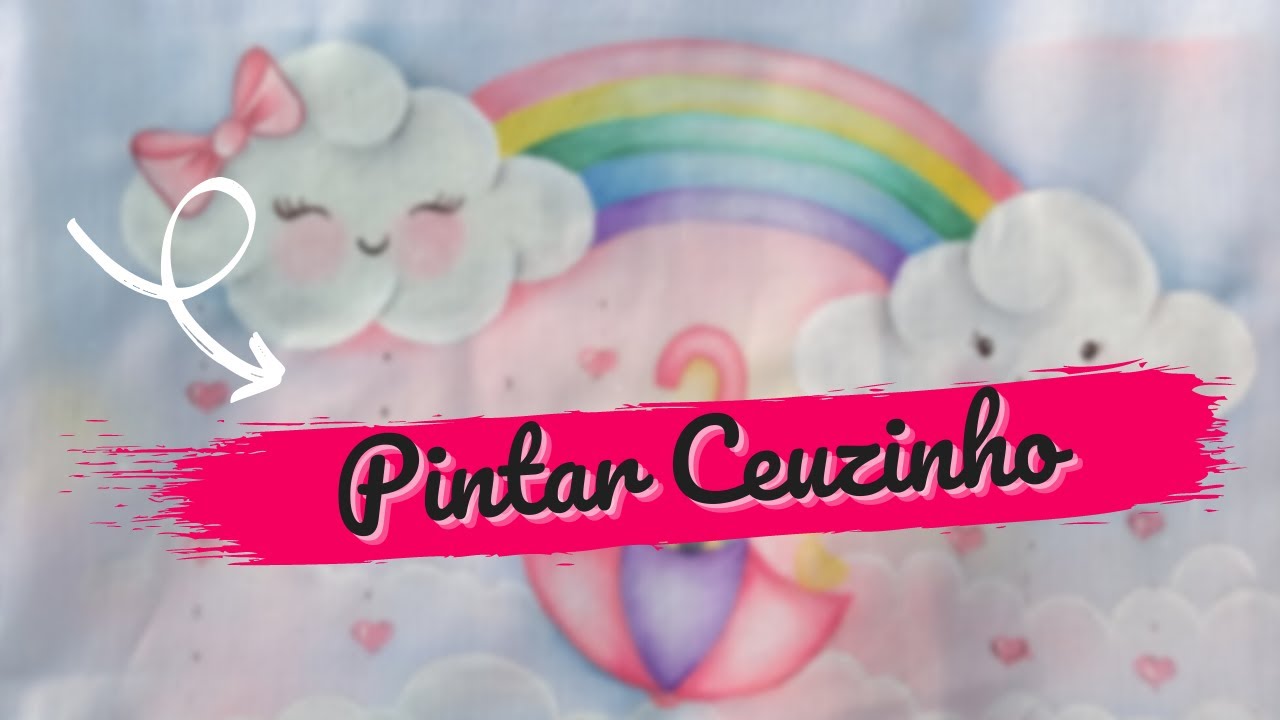 COMO PINTAR CÉU DA CHUVA DE AMOR - 1/4 primeira parte