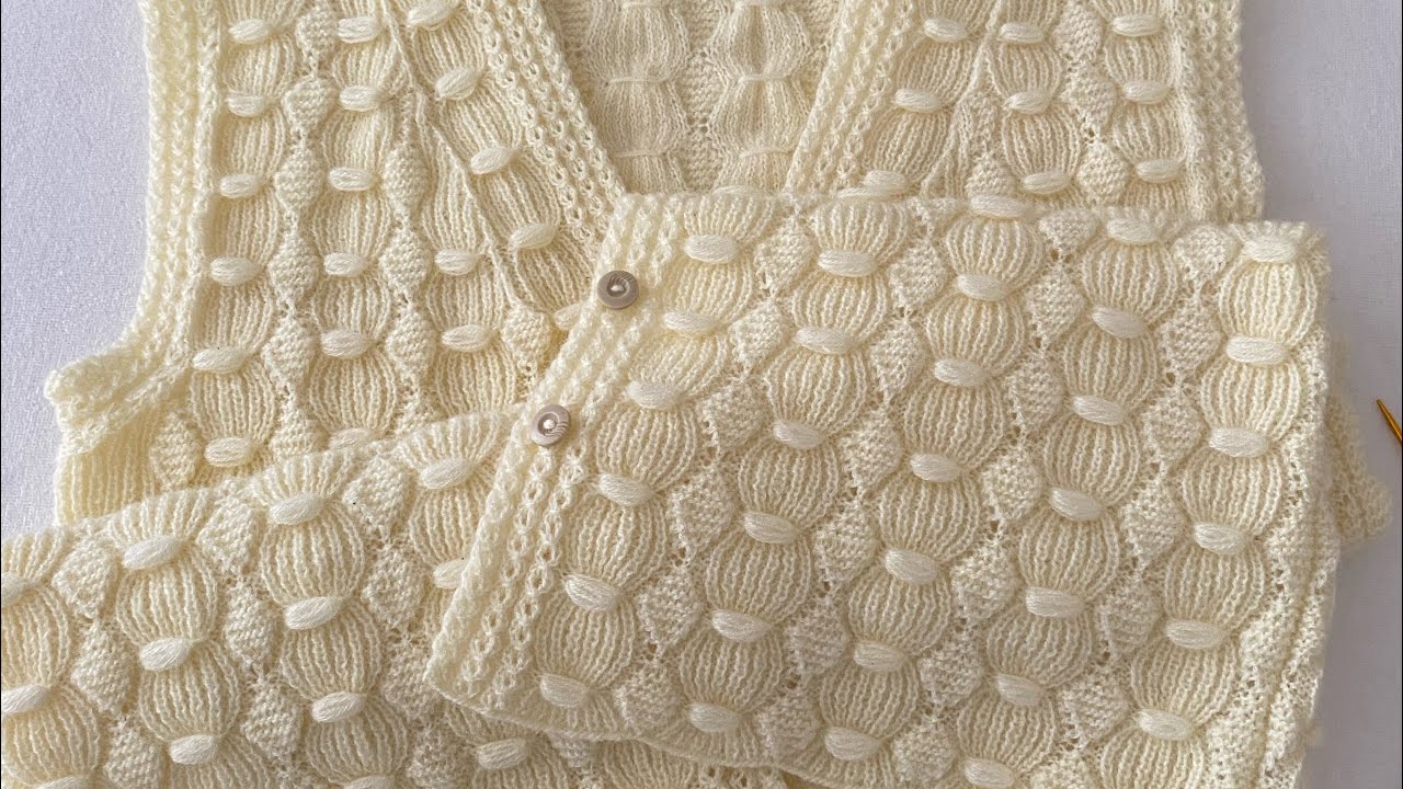 Fıstıklı baklava model￼46 beden yelek,ilmek sayıları kesim sayıları modelin yapımı🌻
