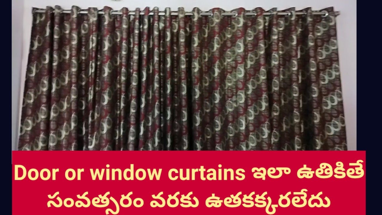 How to wash door curtains easily