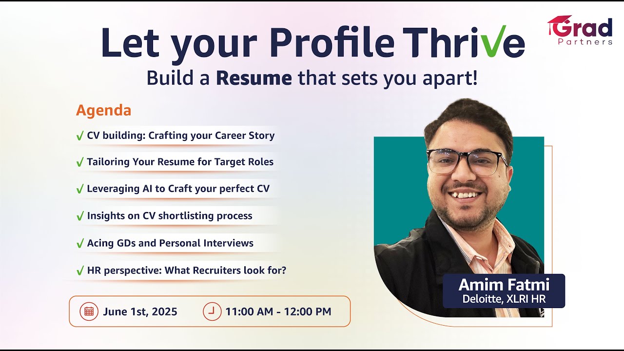 Let your Profile Thrive | Grad Partners