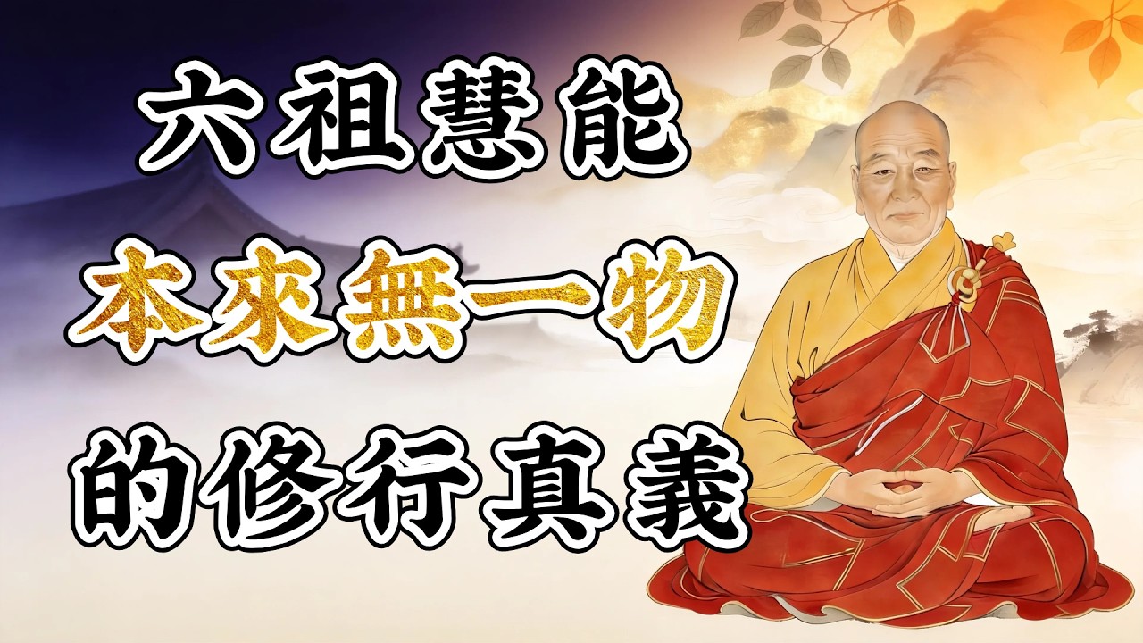 六祖慧能的當頭棒喝：越努力修行，離開悟越遠！「本來無一物」的修行真義！