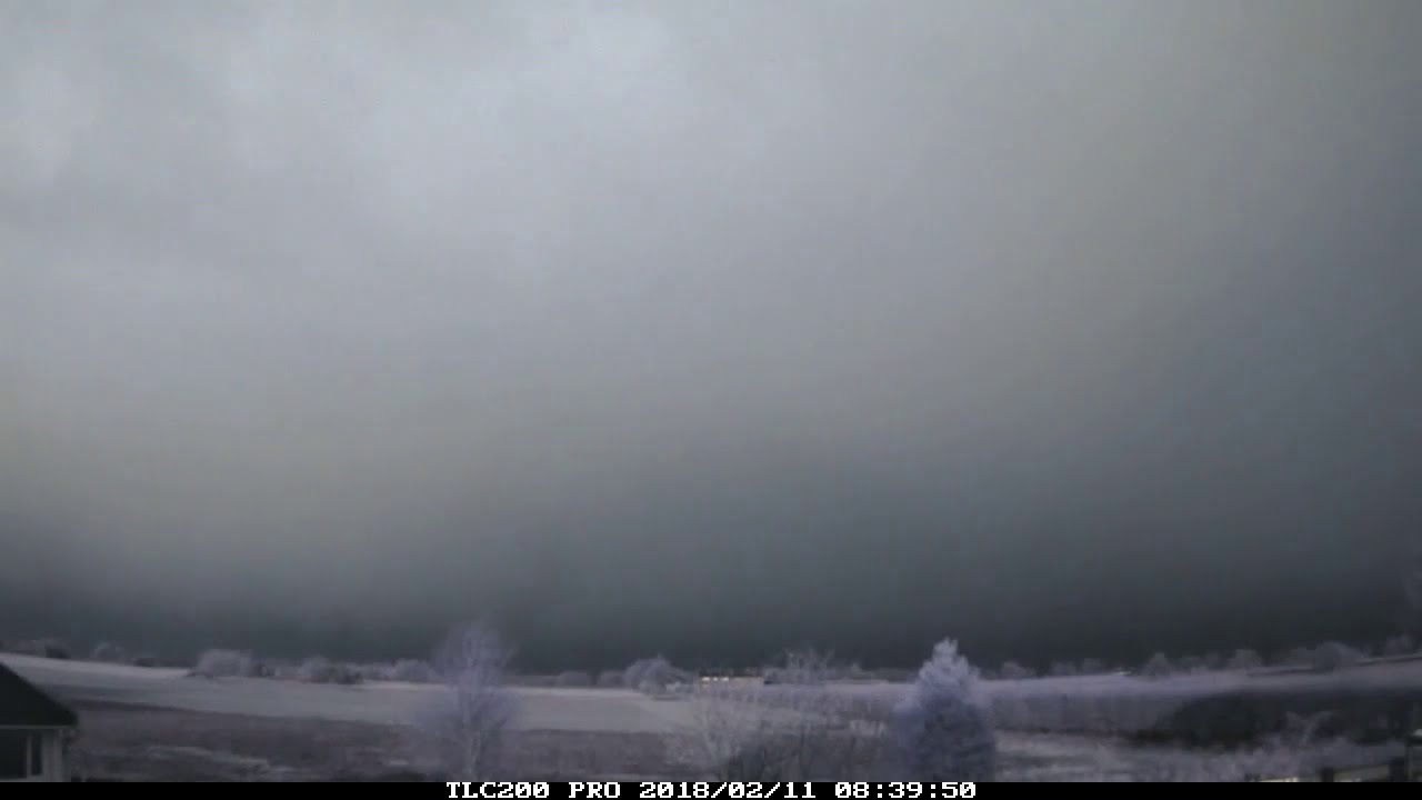 11th February 2018 timelapse: Hail, sleet, snow showers