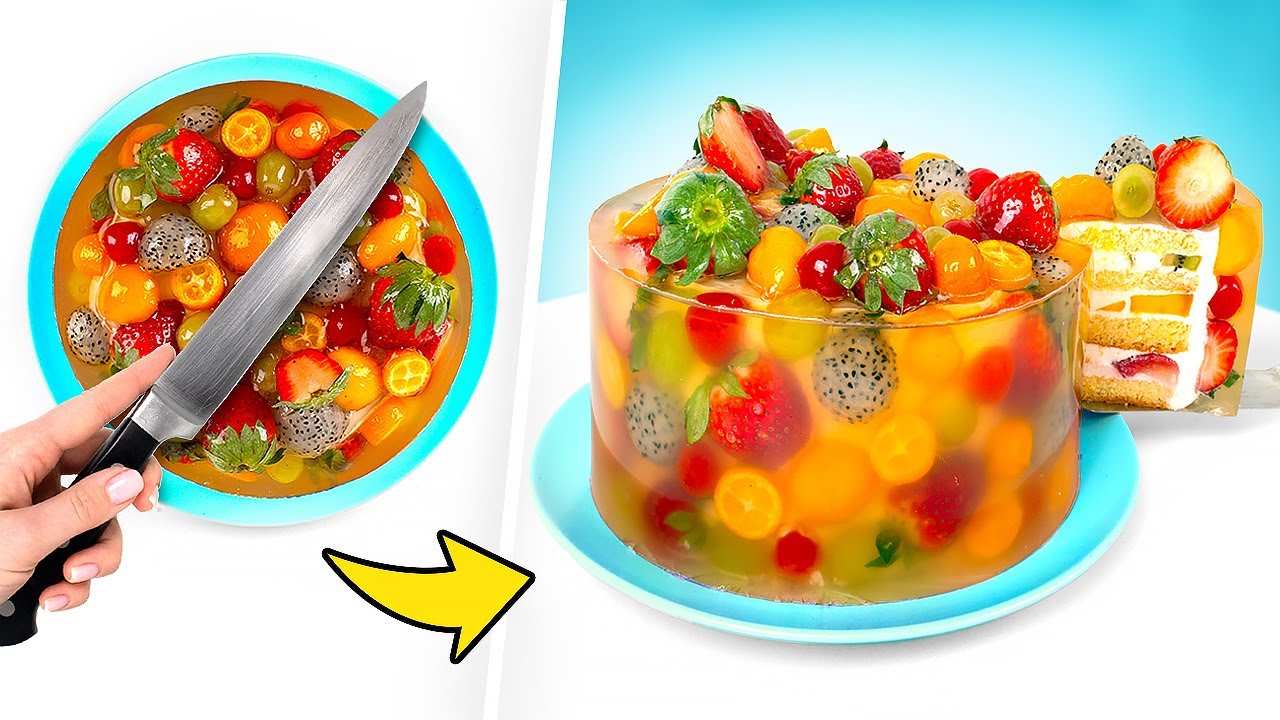 製作漂亮的水果果凍起司蛋糕
