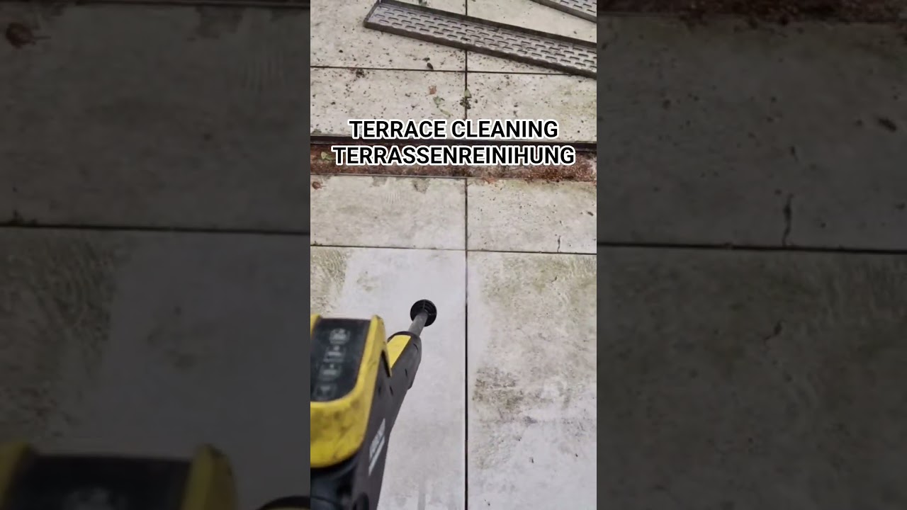 TERRACE CLEANING,  Terrasenreinigung, Balkonreinigung, Moos Entfernung, Moos cleaning