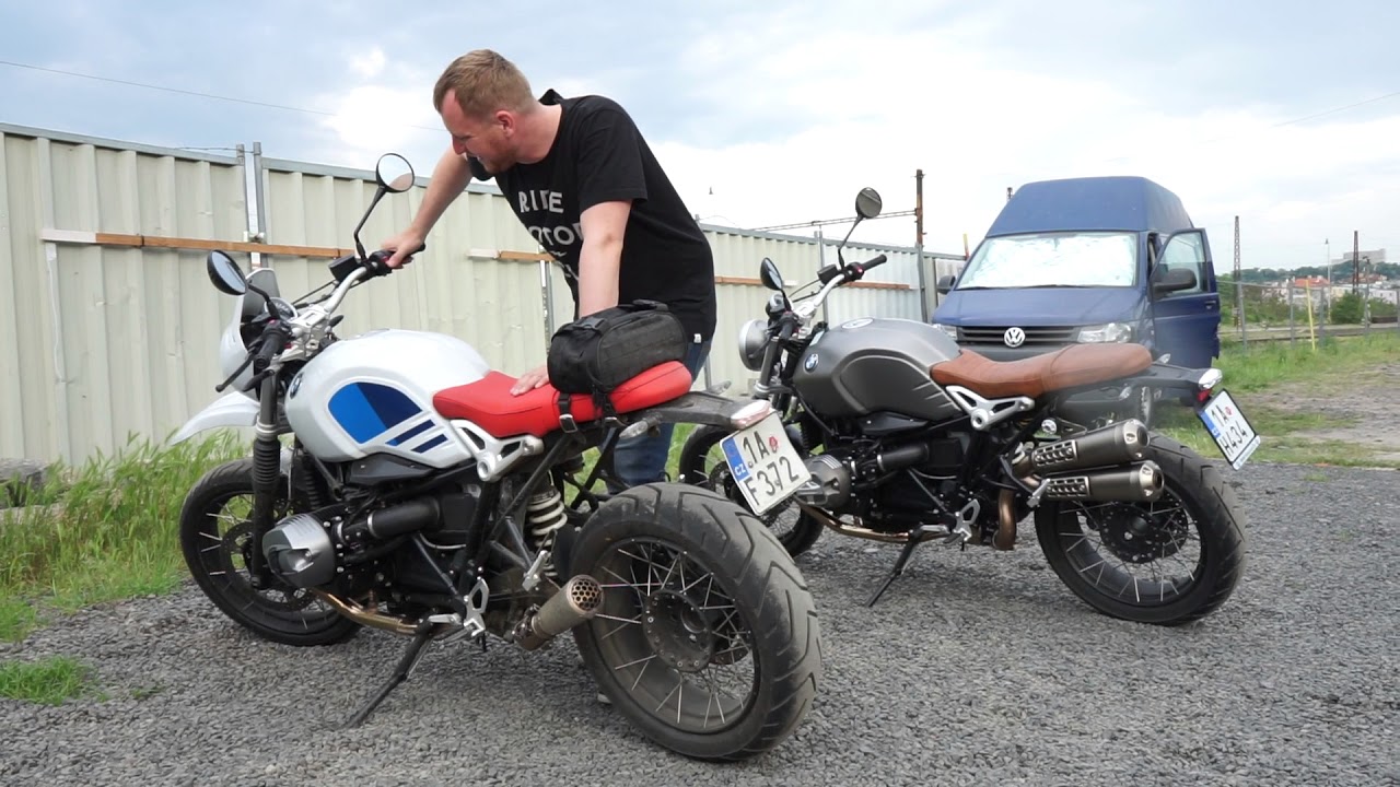 BMW R NineT Scrambler Exhaust sound Akrapovič vs. RP Tuning