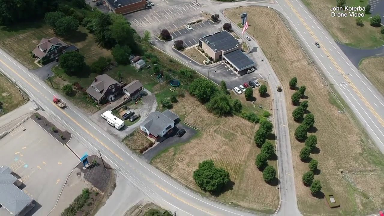 Uniontown Shopping Center. Drone footage with Panorama. 400 feet up!